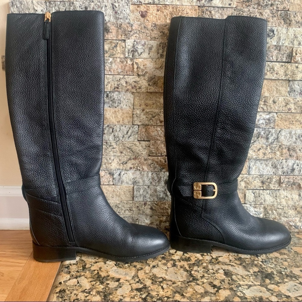 Tory Burch Black Riding Boots